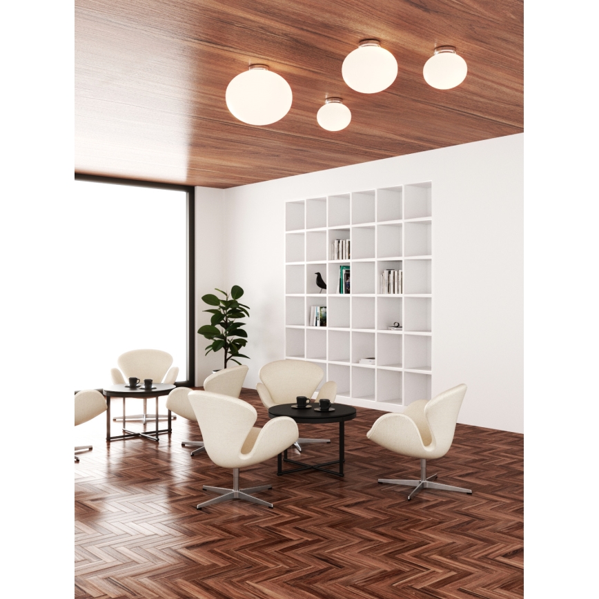 Open Design OR81169 - Plafondlamp PALLA 1xE27/12W/230V Ø 40 cm glanzend chroom