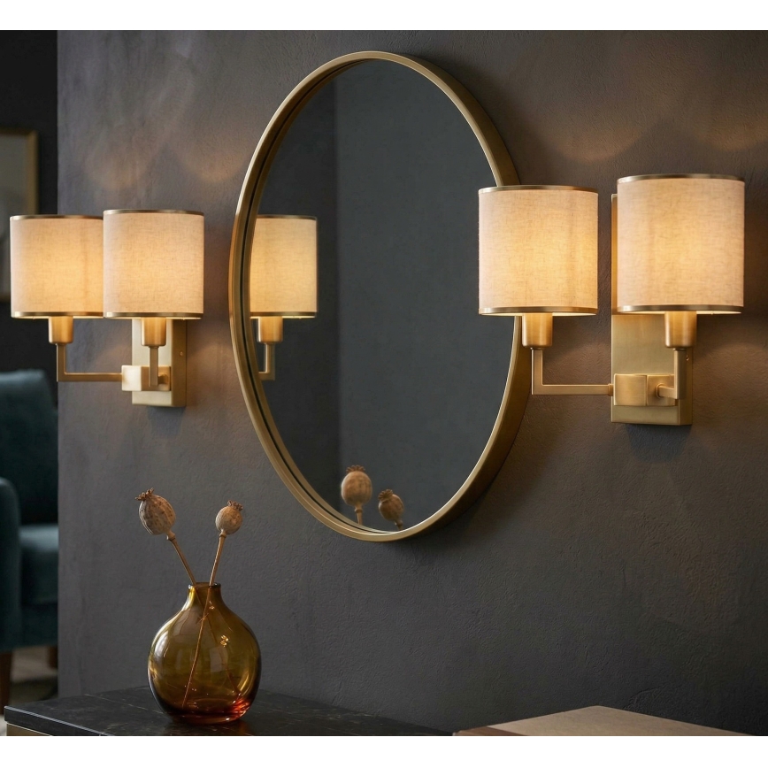 Open Design OR81503 - Applique murale CASA 2xE14/12W/230V laiton/crème
