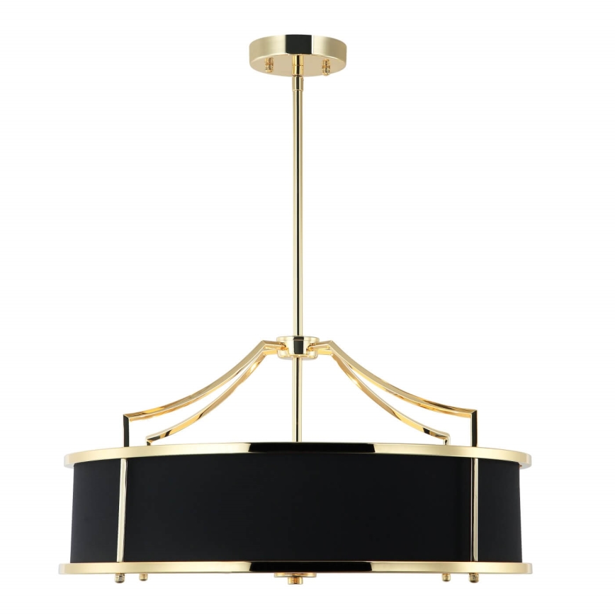 Open Design OR84146 - STANZA kroonluchter op stang 4xE27/15W/230V Ø 55 cm goud/zwart