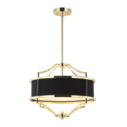 Open Design OR84153 - Plafondlamp met stang STESSO 4xE27/15W/230V Ø 42 cm goud/zwart