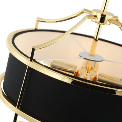 Open Design OR84153 - Plafondlamp met stang STESSO 4xE27/15W/230V Ø 42 cm goud/zwart