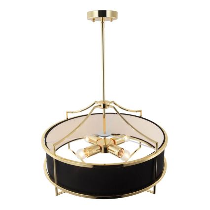 Open Design OR84160 - Pendellamp STESSO met stang 4xE27/15W/230V Ø 55 cm goud/zwart