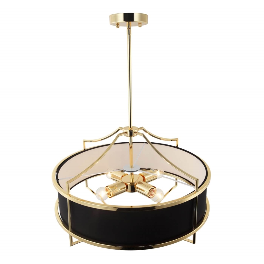 Open Design OR84160 - Pendellamp STESSO met stang 4xE27/15W/230V Ø 55 cm goud/zwart