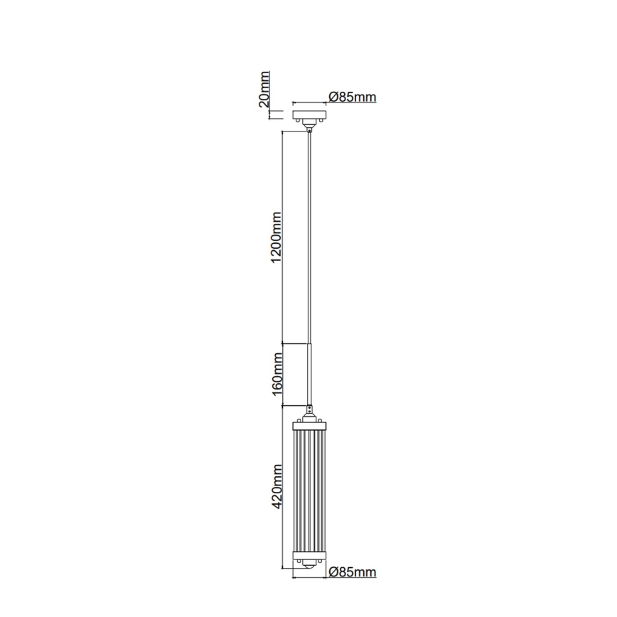 Open Design OR84351 - Hanglamp aan kabel FIATTO 1xE14/12W/230V glanzend chroom