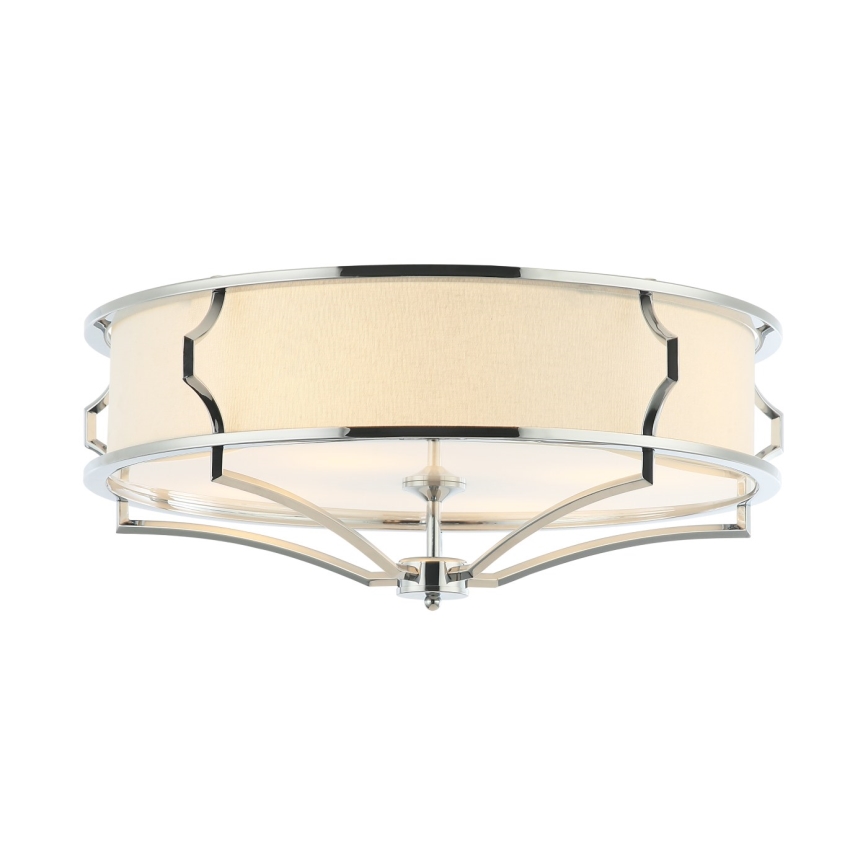 Open Design OR84412 - Plafondlamp STESSO 4xE27/12W/230V Ø 65 cm glanzend chroom/wit