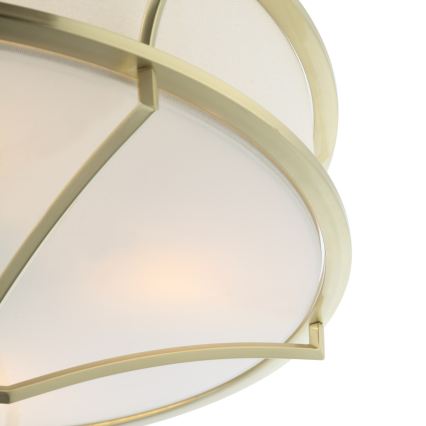 Open Design OR84443 - Plafonnier STESSO 6xE27/12W/230V Ø 85 cm laiton/blanc