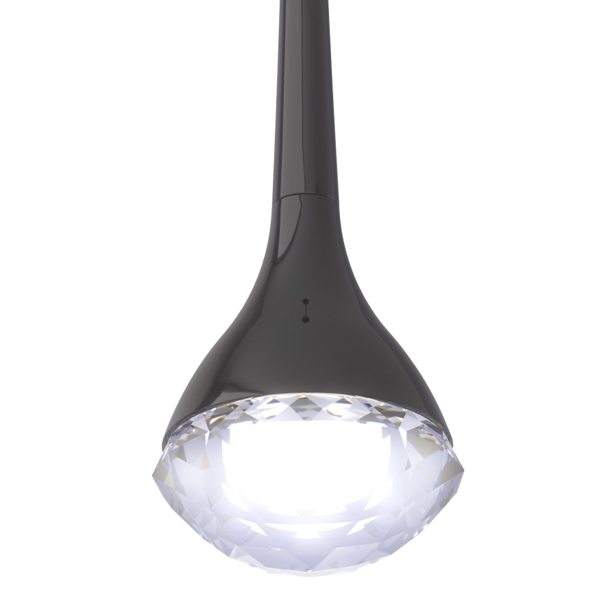 Open Design OR84795 - Suspension LED sur câble CRIMA LED/7W/230V noire