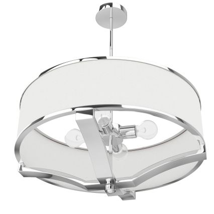 Open Design OR84801 - Lustre sur tige GERDO 4xE27/12W/230V chrome brillant/blanc