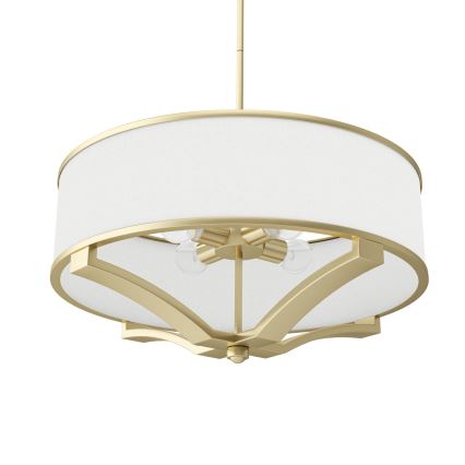 Open Design OR84818 - Suspension sur tige GERDO 4xE27/12W/230V laiton/blanc