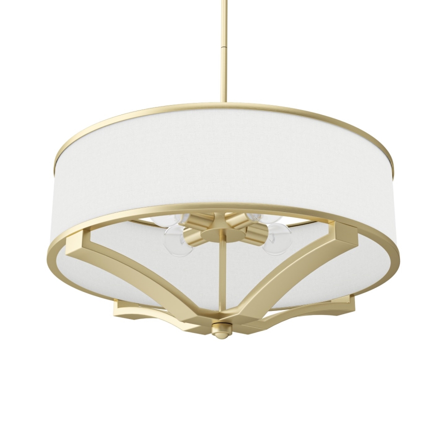 Open Design OR84818 - Suspension sur tige GERDO 4xE27/12W/230V laiton/blanc
