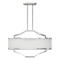 Open Design OR84849 - Lustre sur tige GERDO OVALE 6xE14/12W/230V chrome brillant/blanc