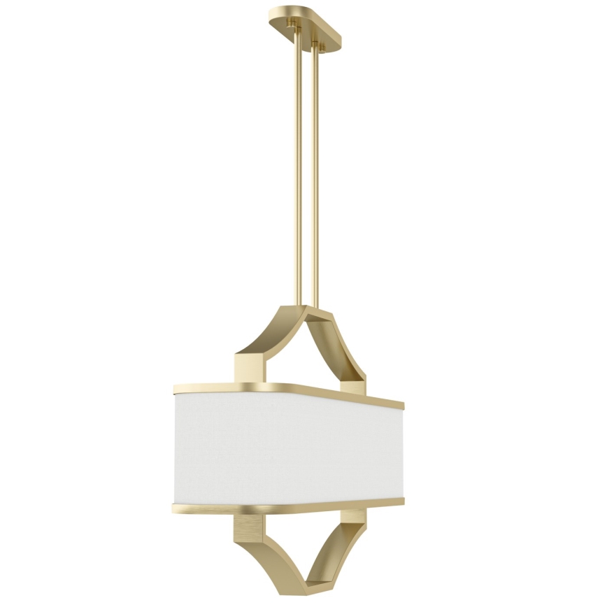 Open Design OR84856 - Suspension sur tige GERDO OVALE 6xE14/12W/230V laiton/blanc