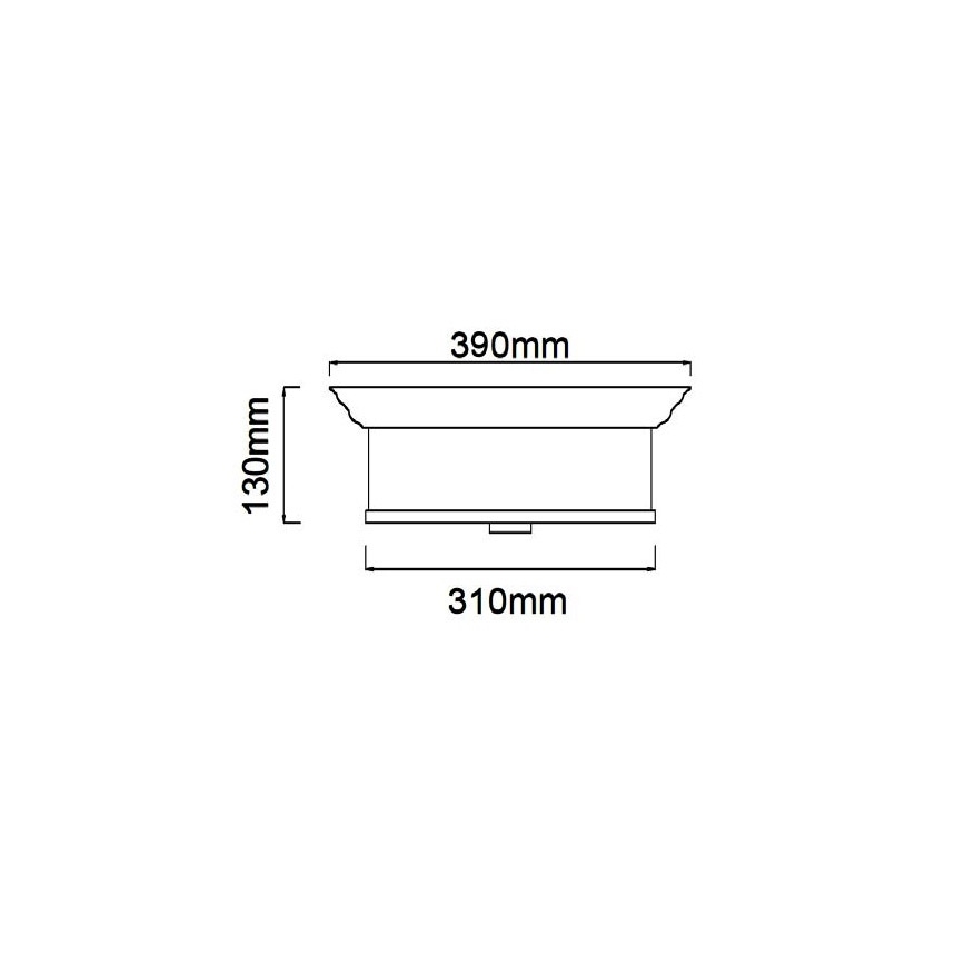 Open Design OR84863 - Plafondlamp FAMBURO 3xE14/12W/230V Ø 31 cm glanzend chroom