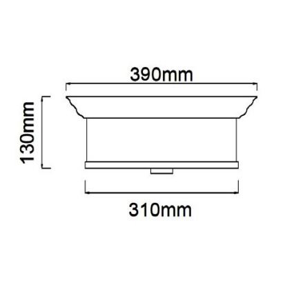 Open Design OR84863 - Plafondlamp FAMBURO 3xE14/12W/230V Ø 31 cm glanzend chroom