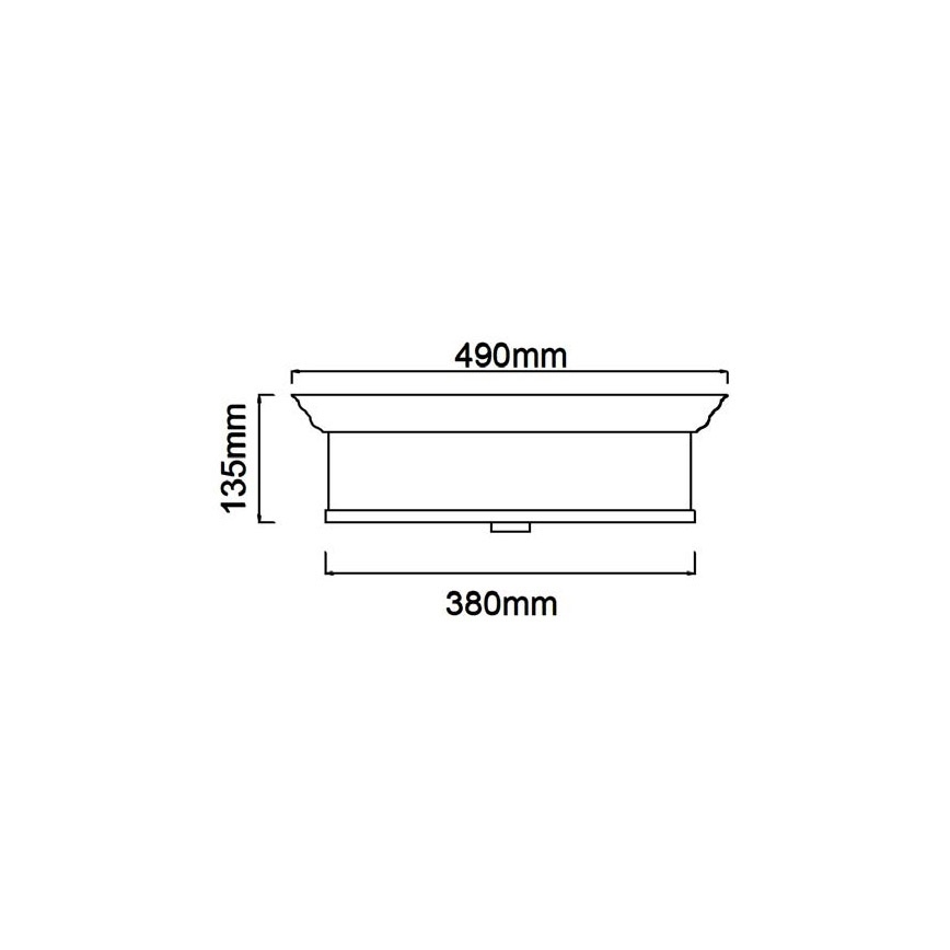 Open Design OR84900 - Plafonnier FAMBURO 4xE14/12W/230V Ø 38 cm, doré