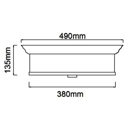 Open Design OR84917 - Plafondlamp FAMBURO 4xE14/12W/230V Ø 38 cm, messing