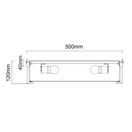 Open Design OR84924 - Plafondlamp ROMI 4xE14/12W/230V Ø 50 cm glanzend chroom