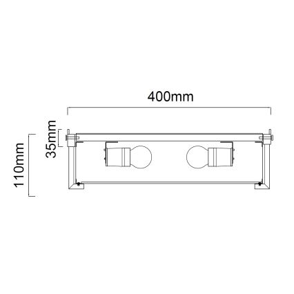 Open Design OR84948 - Plafondlamp ROMI 3x E14/12W/230V Ø 40 cm glanzend chroom