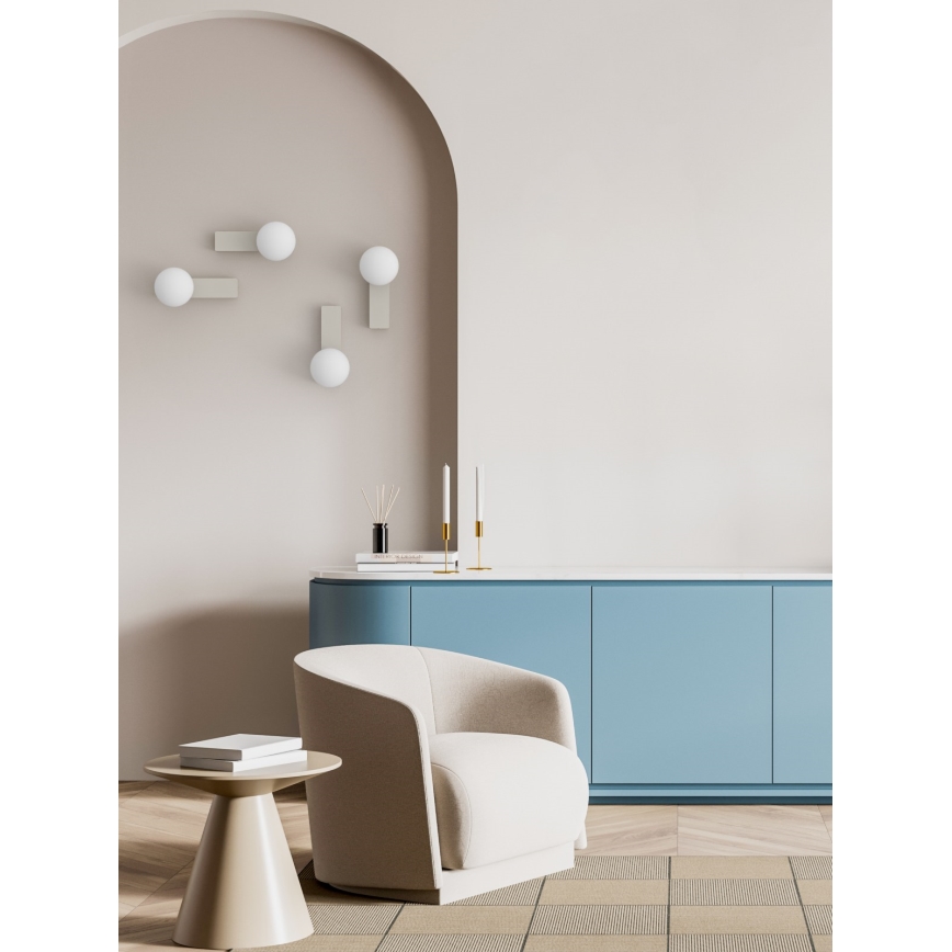 Open Design OR85549 - Applique murale pour salle de bains BOLETTA 1xG9/8W/230V IP44 beige