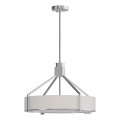 Open Design OR85624 - Hanglamp met stang DORETTO 4xE27/15W/230V diameter 50 cm mat chroom/wit