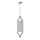Open Design OR85853 - Hanglamp met stang ZUNDO 1xE27/15W/230V mat chroom/wit
