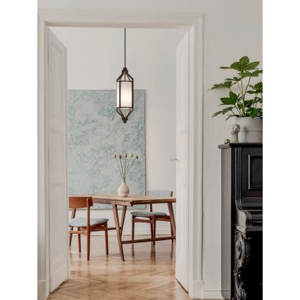 Open Design OR85877 - Hanglamp aan stang ZUNDO 1xE27/15W/230V bruin/beige