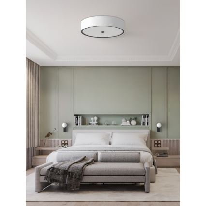 Open Design OR86027 - Plafonnier ZALINDRO 6xE27/15W/230V Ø 74,5 cm blanc/noir