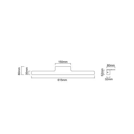 Open Design OR86126 - LED-spiegelverlichting LUCE LED/11W/230V 3000/4500/6500K 61,5 cm IP44 chroom