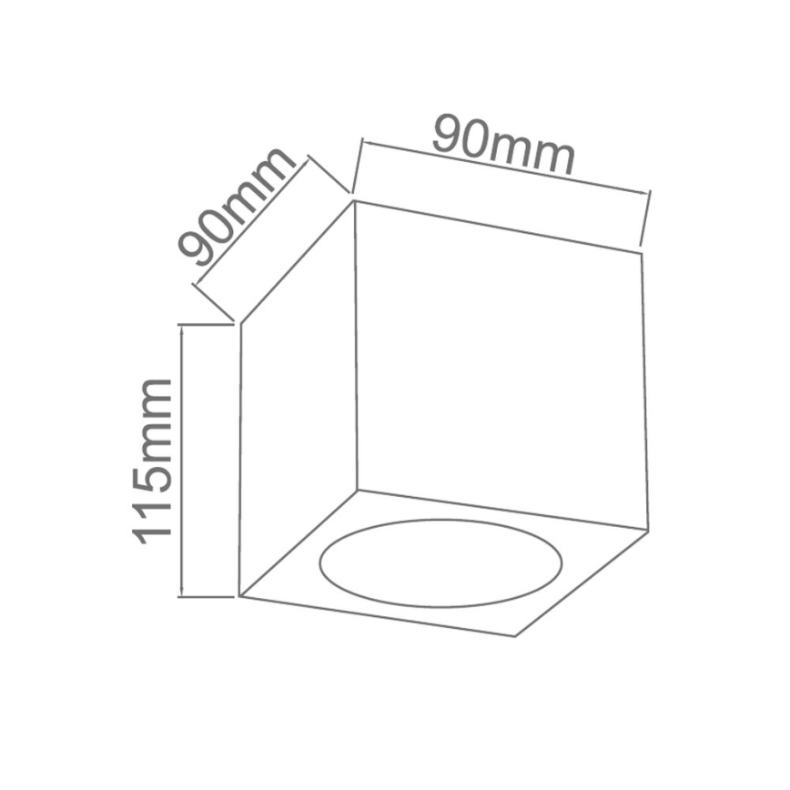Open Design OR86188 - CUBO spotlamp 1xG9/8W/230V helder/roségoud