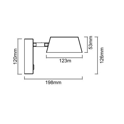Open Design OR86539 - LED-wandlamp TIMO, 6W/230V, 3000/4500/6500K, messing