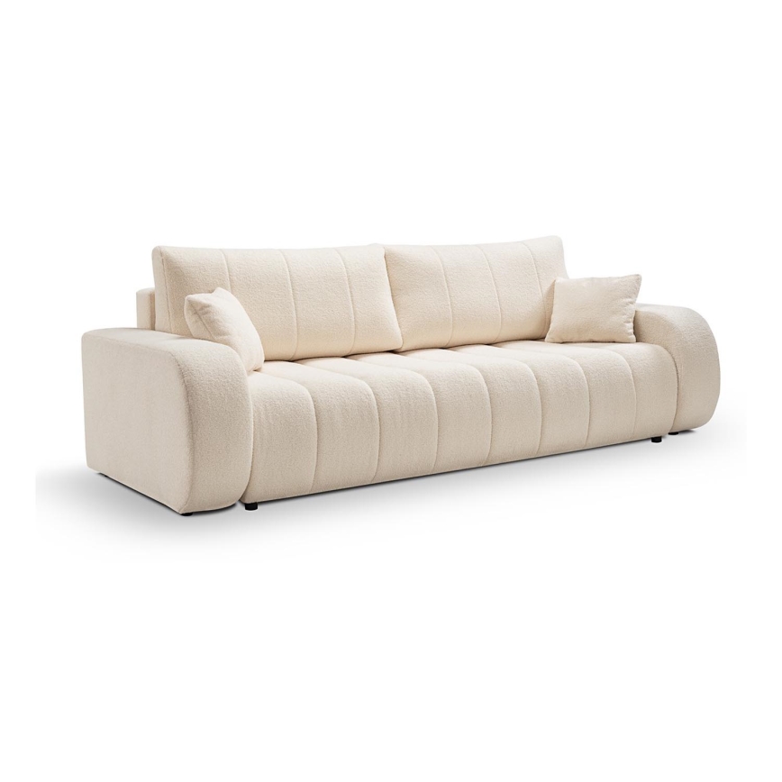 Opklapbare driezitsbank DESIO beige