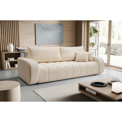 Opklapbare driezitsbank DESIO beige