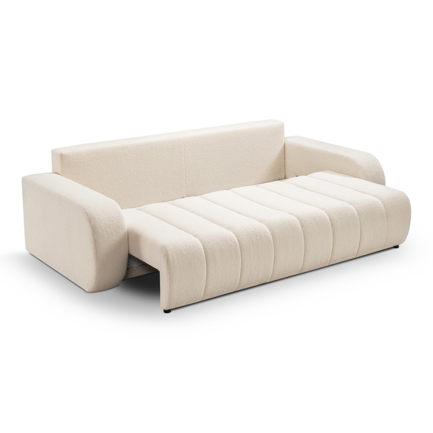 Opklapbare driezitsbank DESIO beige