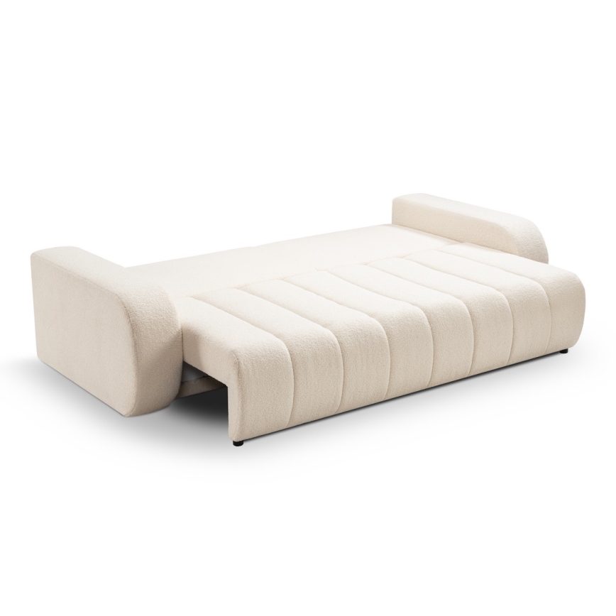 Opklapbare driezitsbank DESIO beige