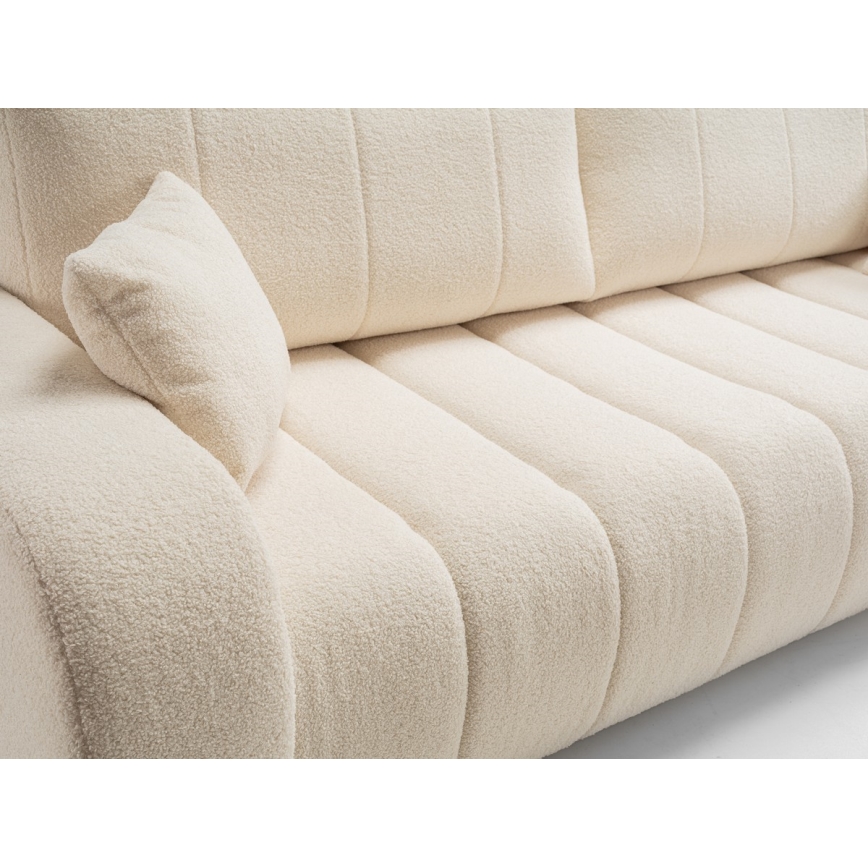 Opklapbare driezitsbank DESIO beige