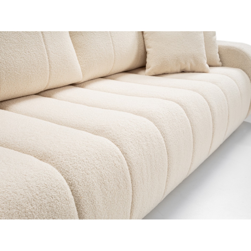 Opklapbare driezitsbank DESIO beige