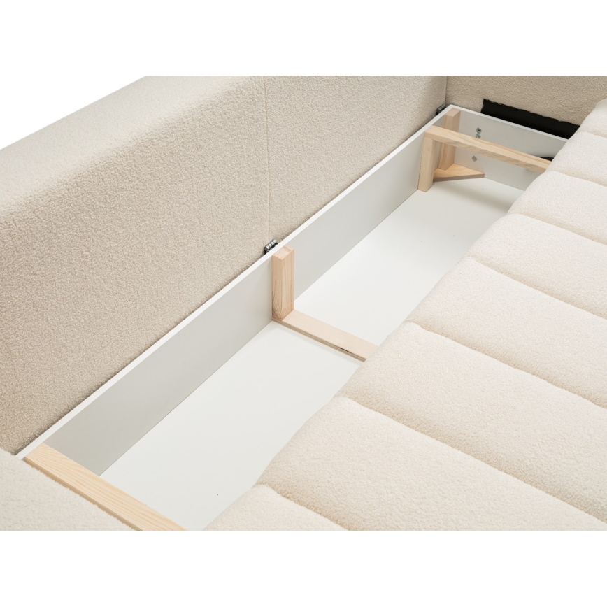 Opklapbare driezitsbank DESIO beige