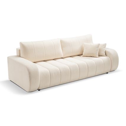 Opklapbare driezitsbank DESIO beige