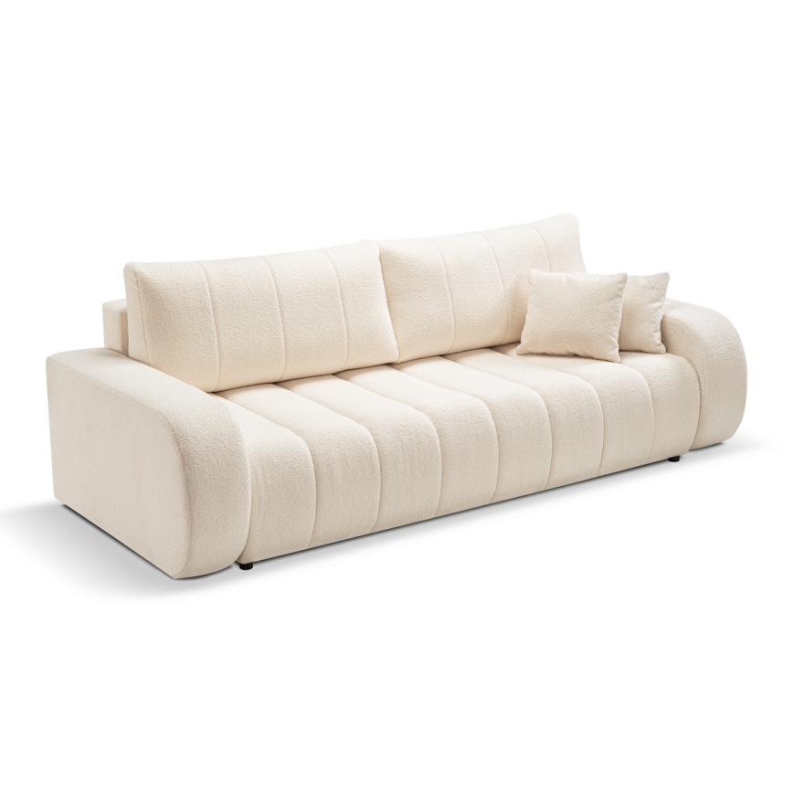 Opklapbare driezitsbank DESIO beige