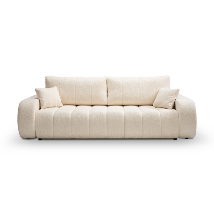 Opklapbare driezitsbank DESIO beige
