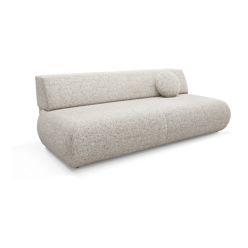 Opklapbare driezitsbank met een opslagruimte PRATO beige