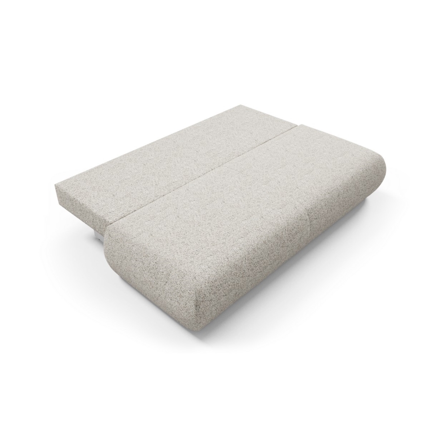 Opklapbare driezitsbank met een opslagruimte PRATO beige