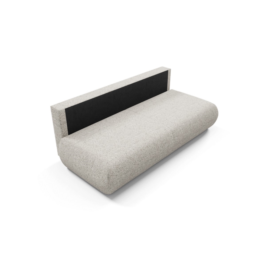Opklapbare driezitsbank met een opslagruimte PRATO beige