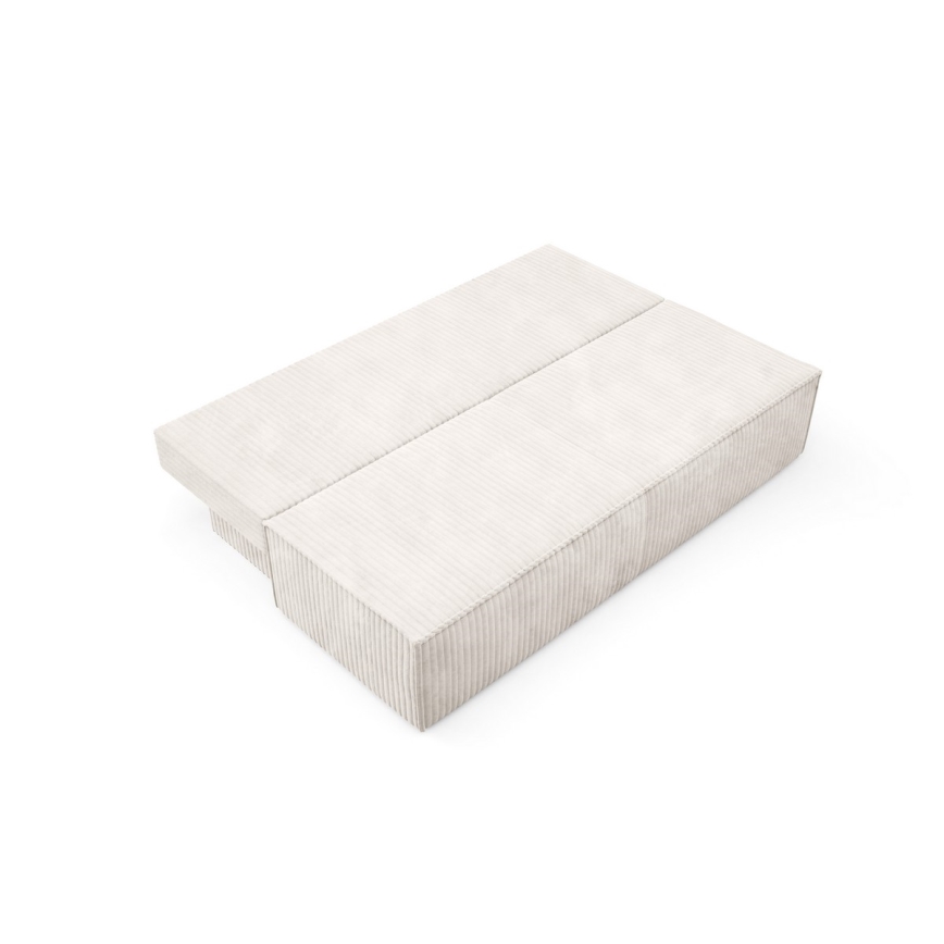 Opklapbare driezitsbank met een opslagruimte TERAMO beige