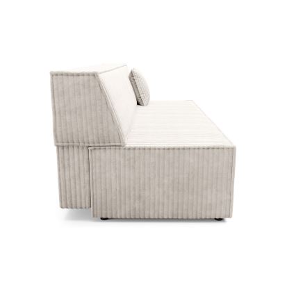 Opklapbare driezitsbank met een opslagruimte TERAMO beige