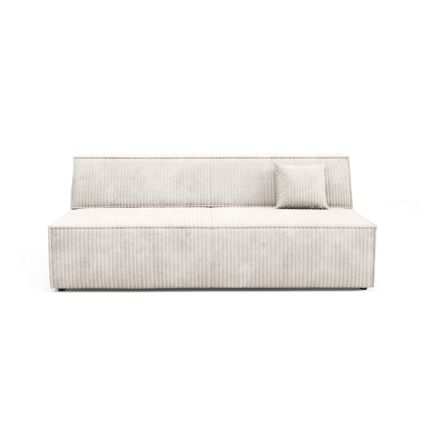 Opklapbare driezitsbank met een opslagruimte TERAMO beige