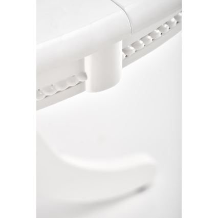 Opklapbare eettafel WILLIAM 75x124 cm wit