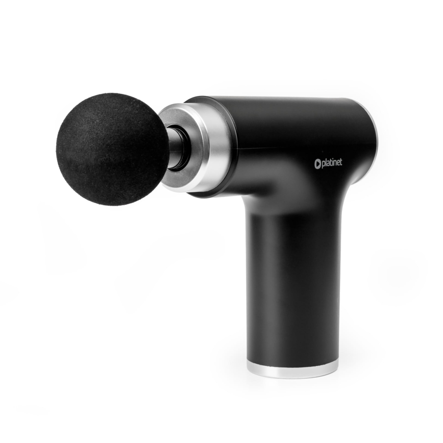 Oplaadbaar massagepistool met 9 koppen 25W/5V 1200 mAh