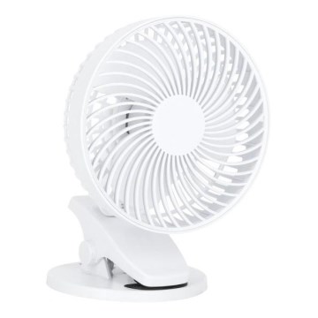 Oplaadbaar tafel ventilator met clip VIENTO 6W/5V 2000 mAh wit