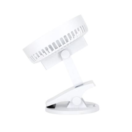 Oplaadbaar tafel ventilator met clip VIENTO 6W/5V 2000 mAh wit